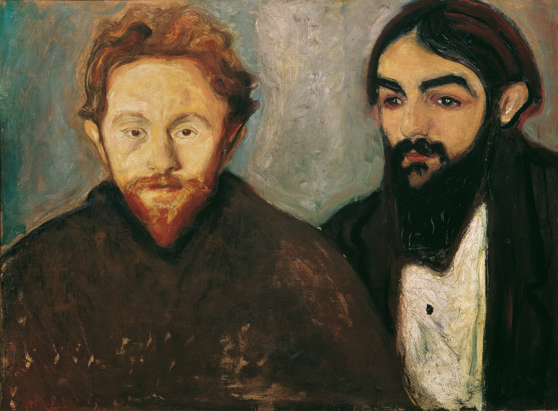 Reproduction du tableau « Paul Herrmann et Paul Contard - Edvard Munch » par Alpha Reproduction en peinture à l’huile