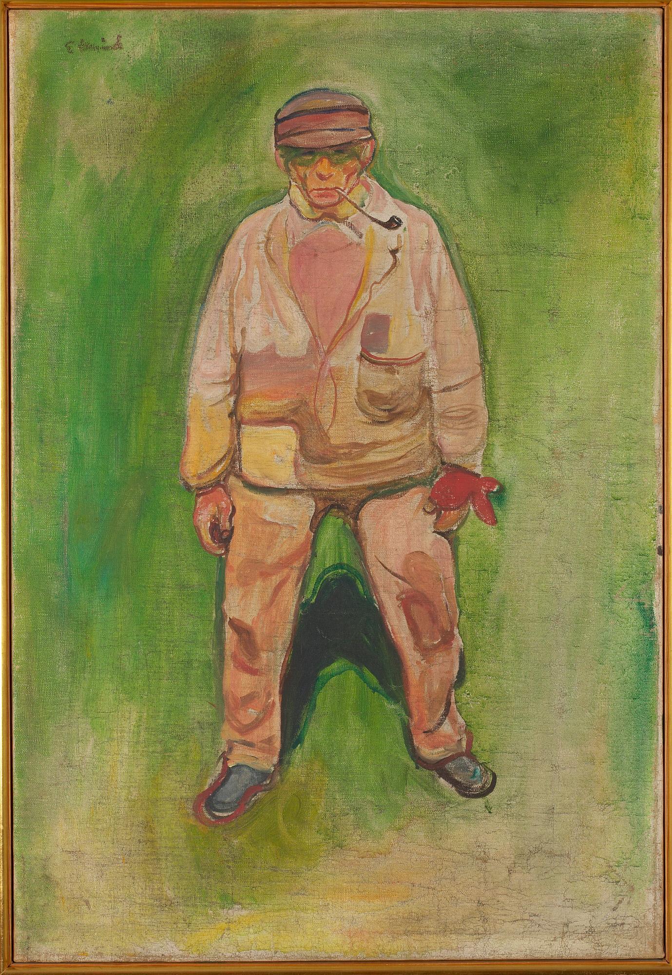 Reproduction du tableau « Pêcheur sur une prairie verte - Edvard Munch » par Alpha Reproduction en peinture à l’huile