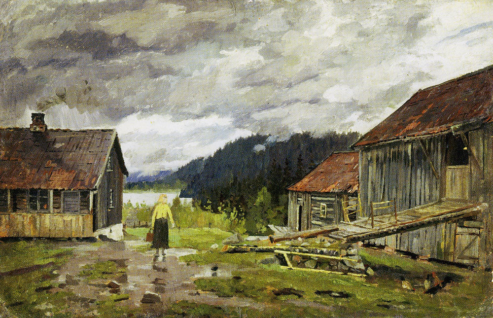 Reproduction du tableau « Hakloa à Maridalen - Edvard Munch » par Alpha Reproduction en peinture à l’huile