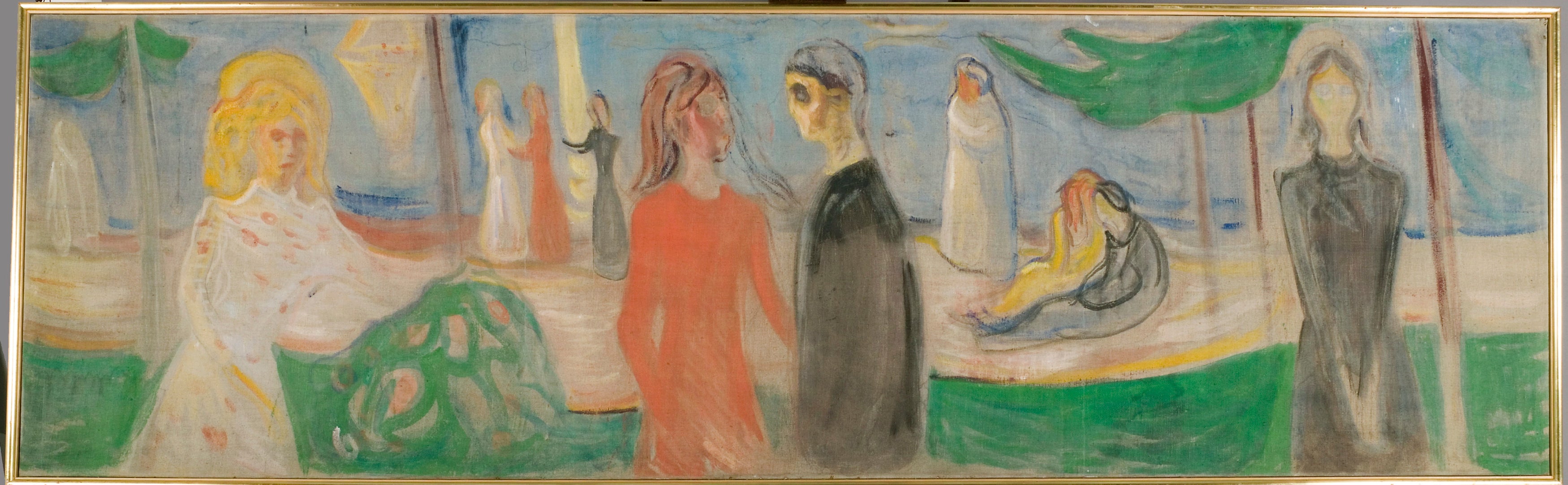 Reproduction du tableau « Clair de lune sur la plage - Edvard Munch » par Alpha Reproduction en peinture à l’huile