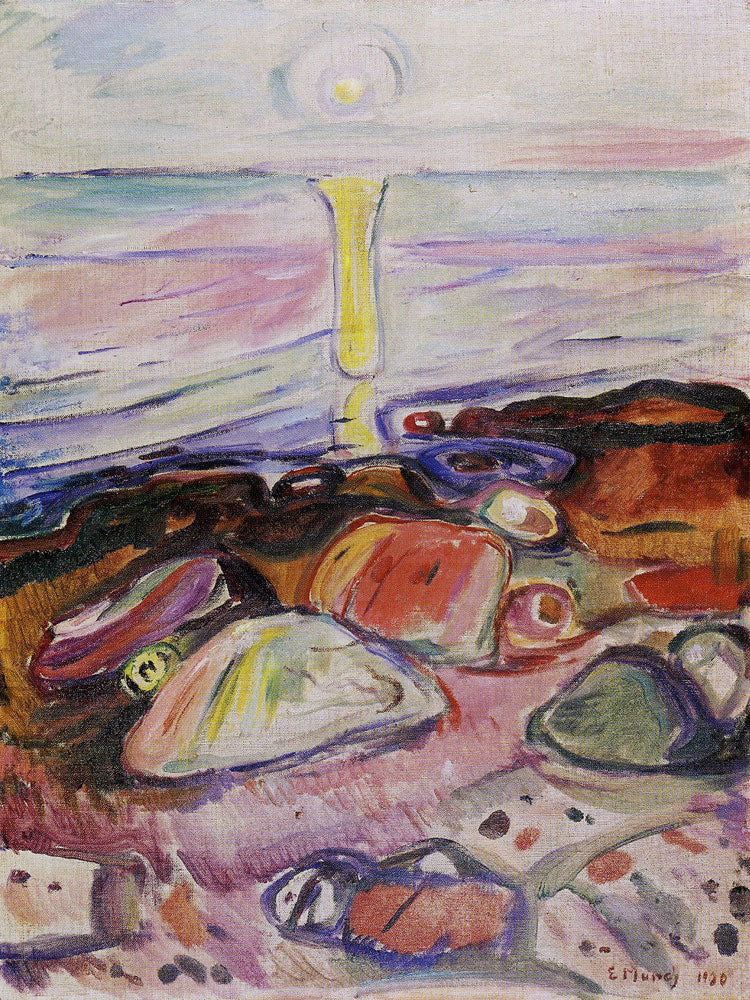 Clair de lune sur le fjord de Edvard Munch