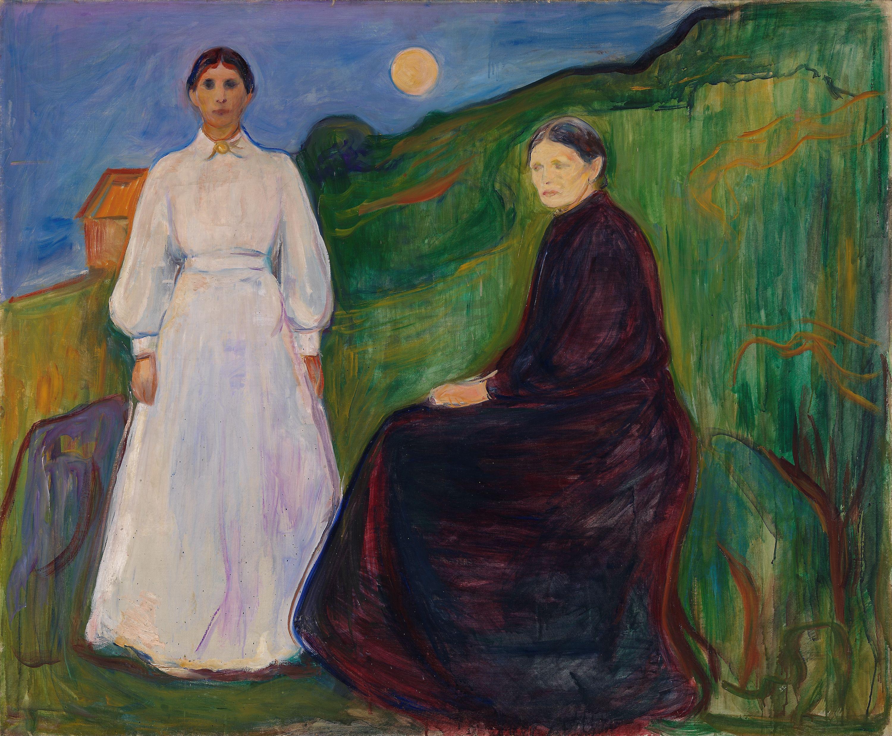 Reproduction du tableau « Mère et Fille - Edvard Munch » par Alpha Reproduction en peinture à l’huile