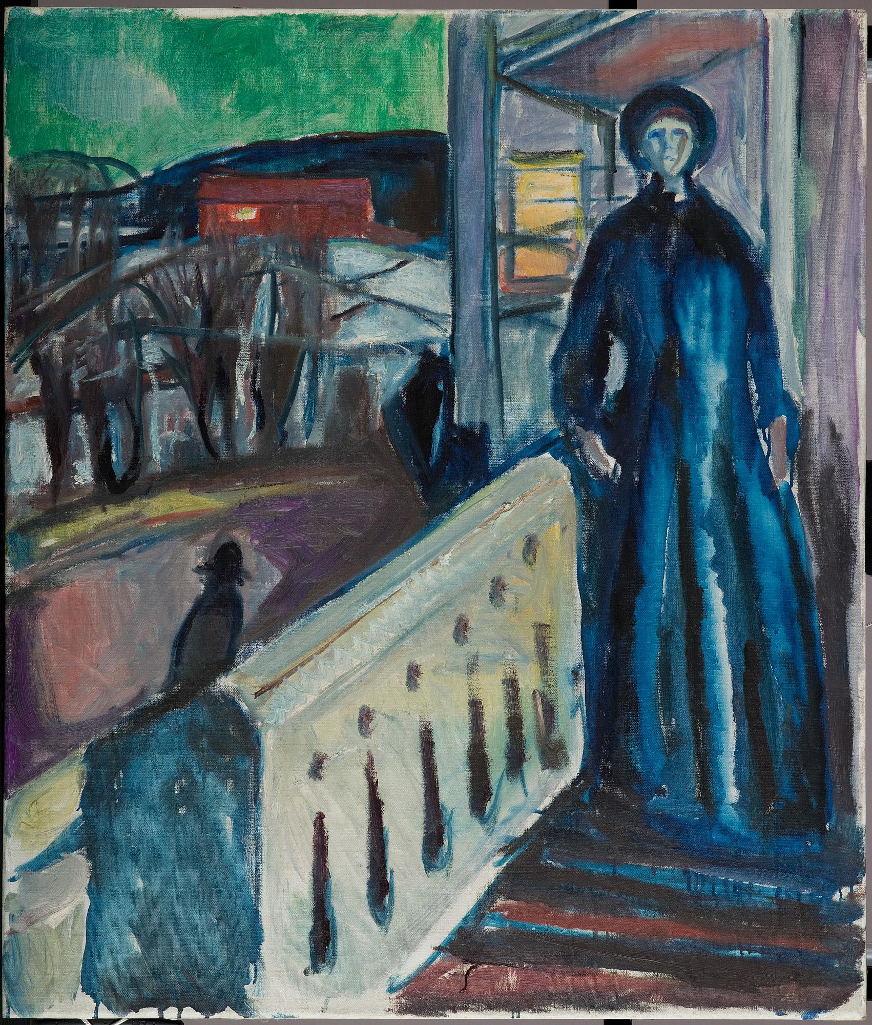Reproduction du tableau « Sur l'escalier de la véranda - Edvard Munch » par Alpha Reproduction en peinture à l’huile