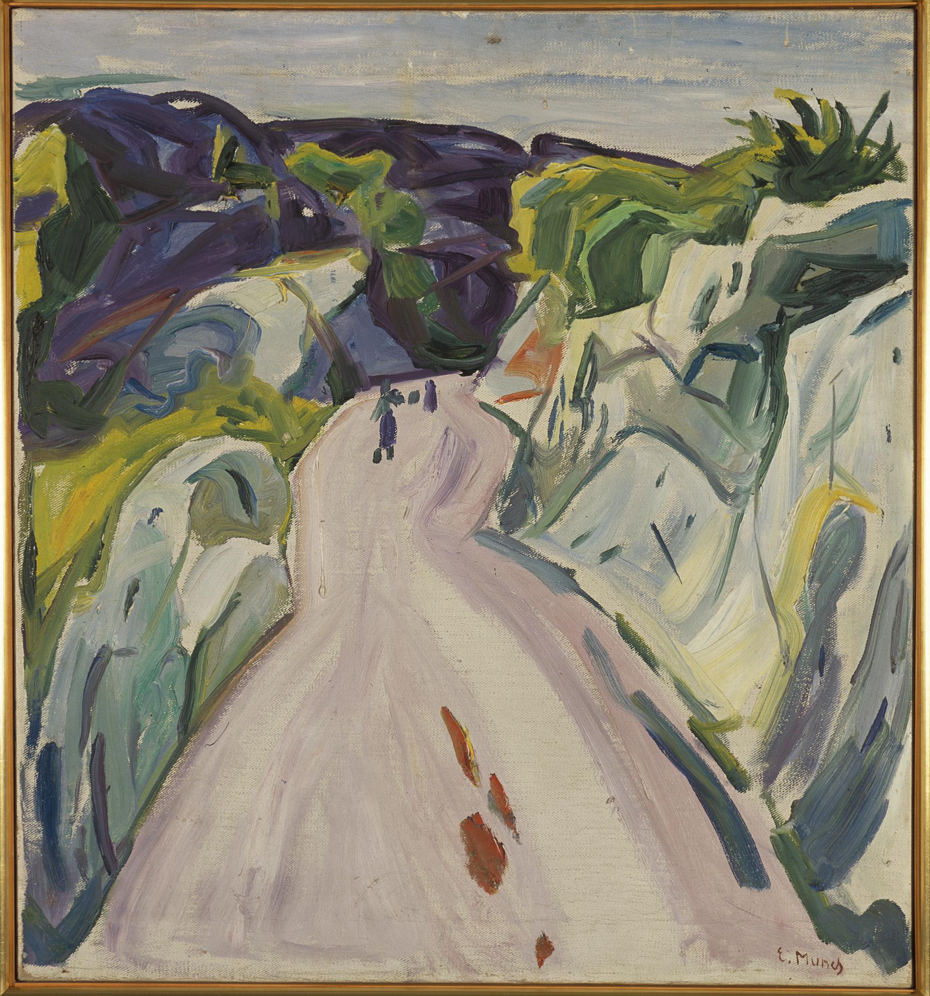 Reproduction du tableau « Route près de Kragerø - Edvard Munch » par Alpha Reproduction en peinture à l’huile