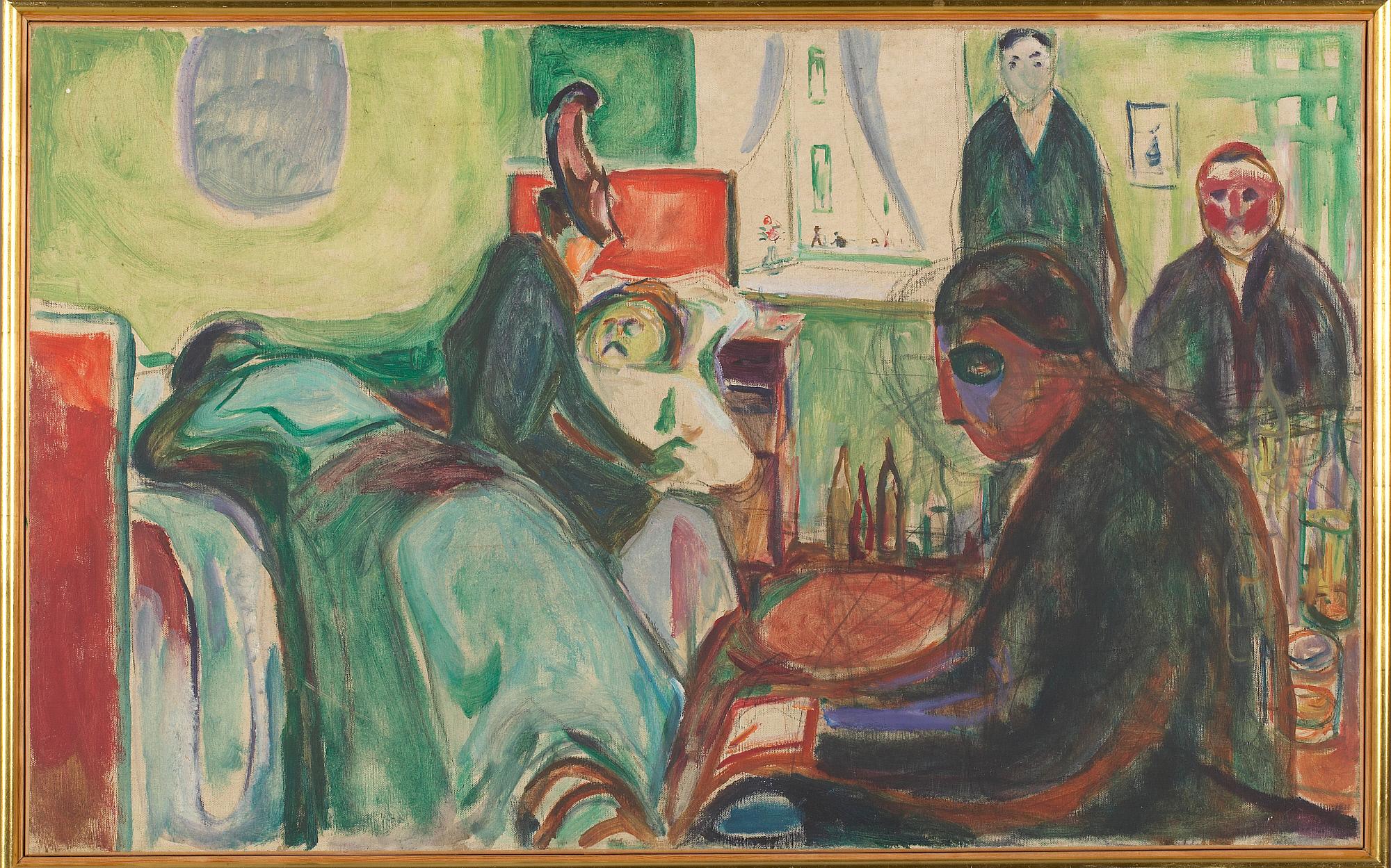 Reproduction du tableau « La Mort du Bohémien - Edvard Munch » par Alpha Reproduction en peinture à l’huile