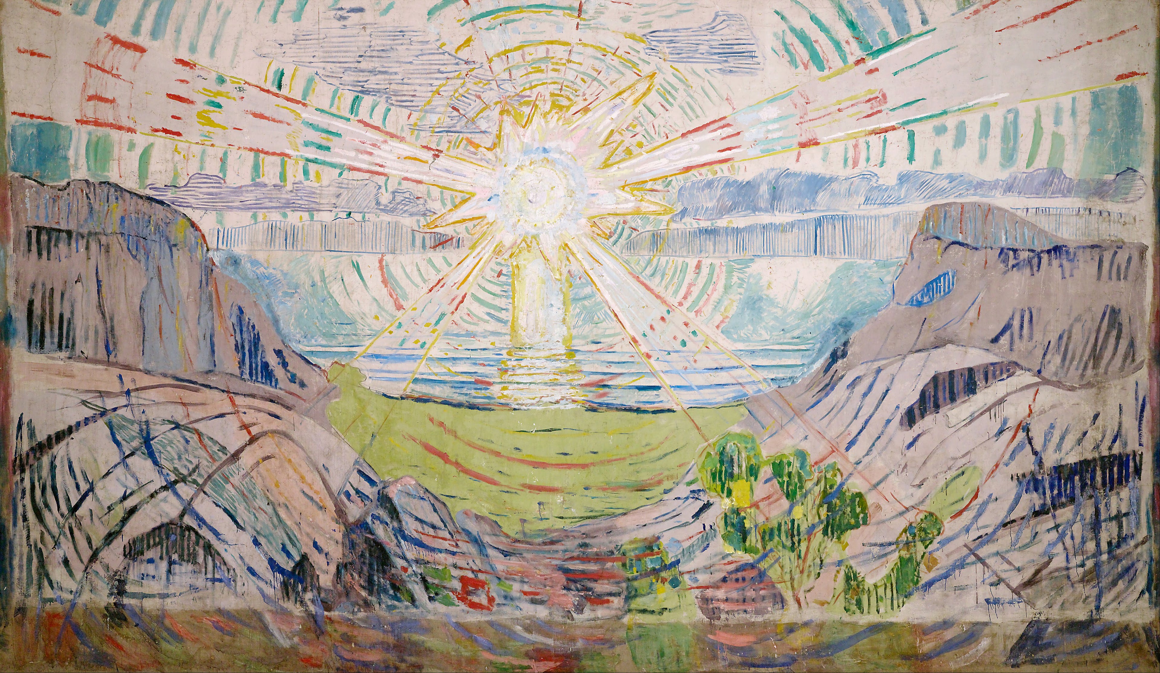 Reproduction du tableau « Le Soleil - Edvard Munch » par Alpha Reproduction en peinture à l’huile