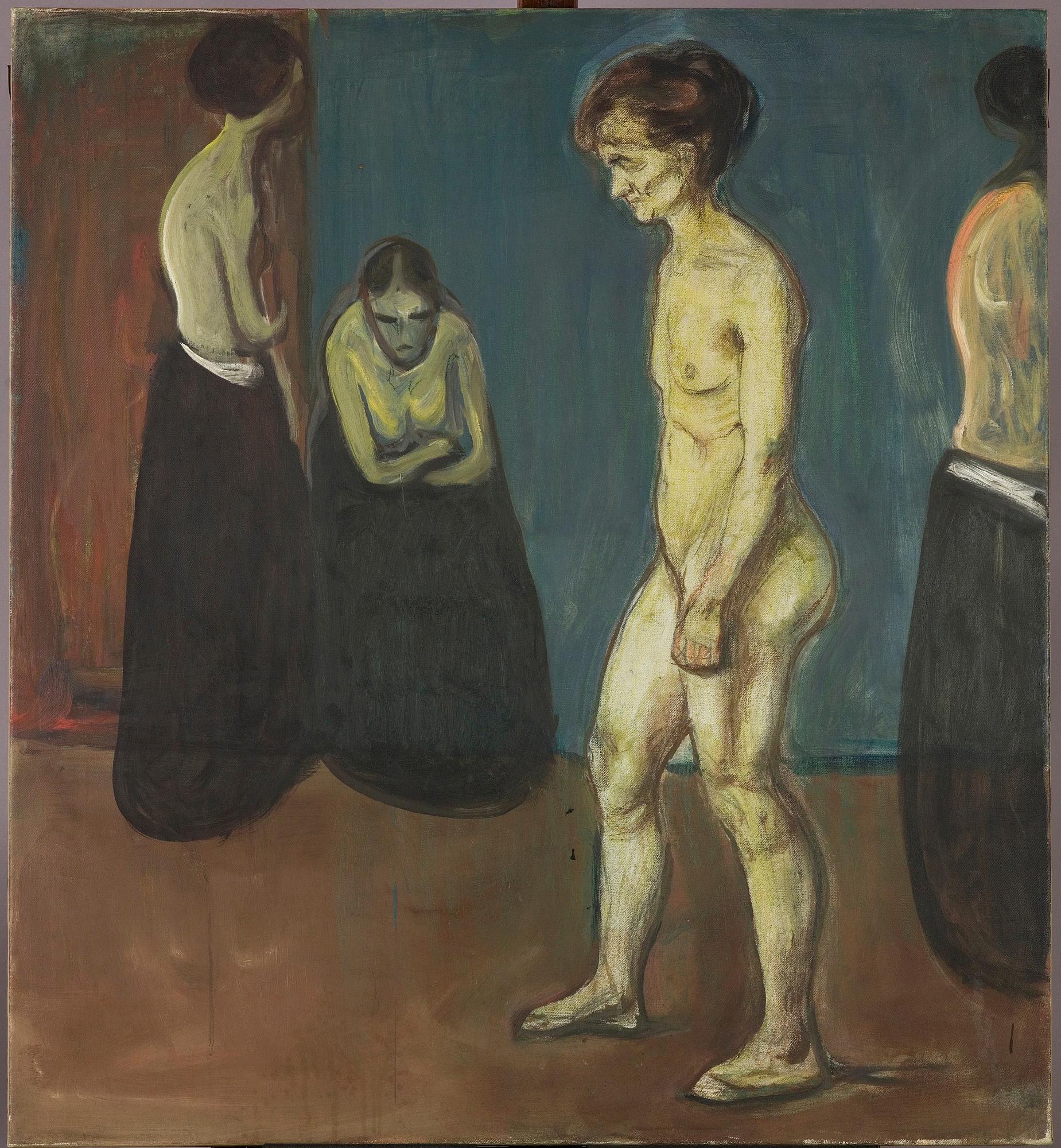 Reproduction du tableau « Femmes à l'hôpital - Edvard Munch » par Alpha Reproduction en peinture à l’huile