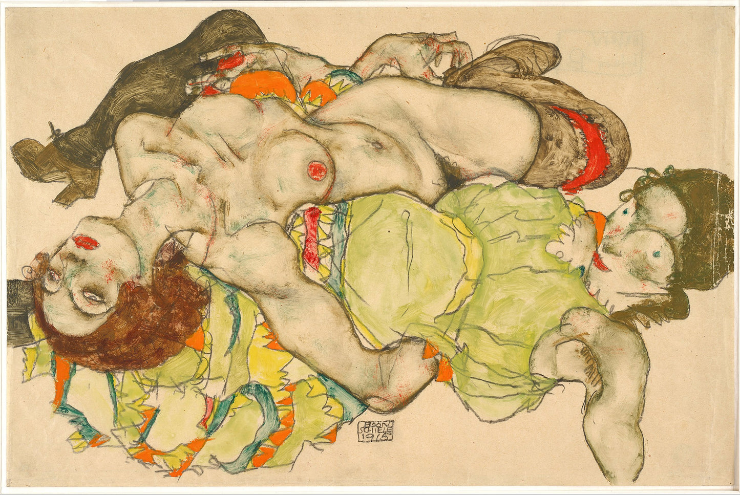 💚 Любовницы – Эгон Шиле (1915)