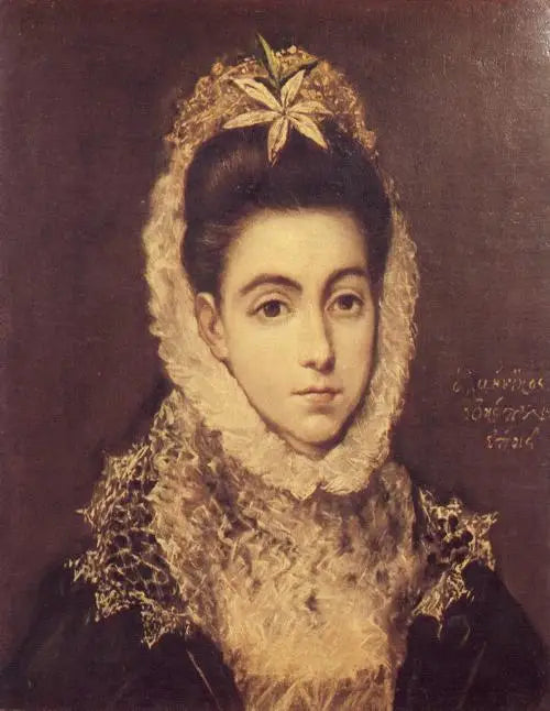 Portrait d’une dame à la fleur - El Greco - Alpha Reproduction