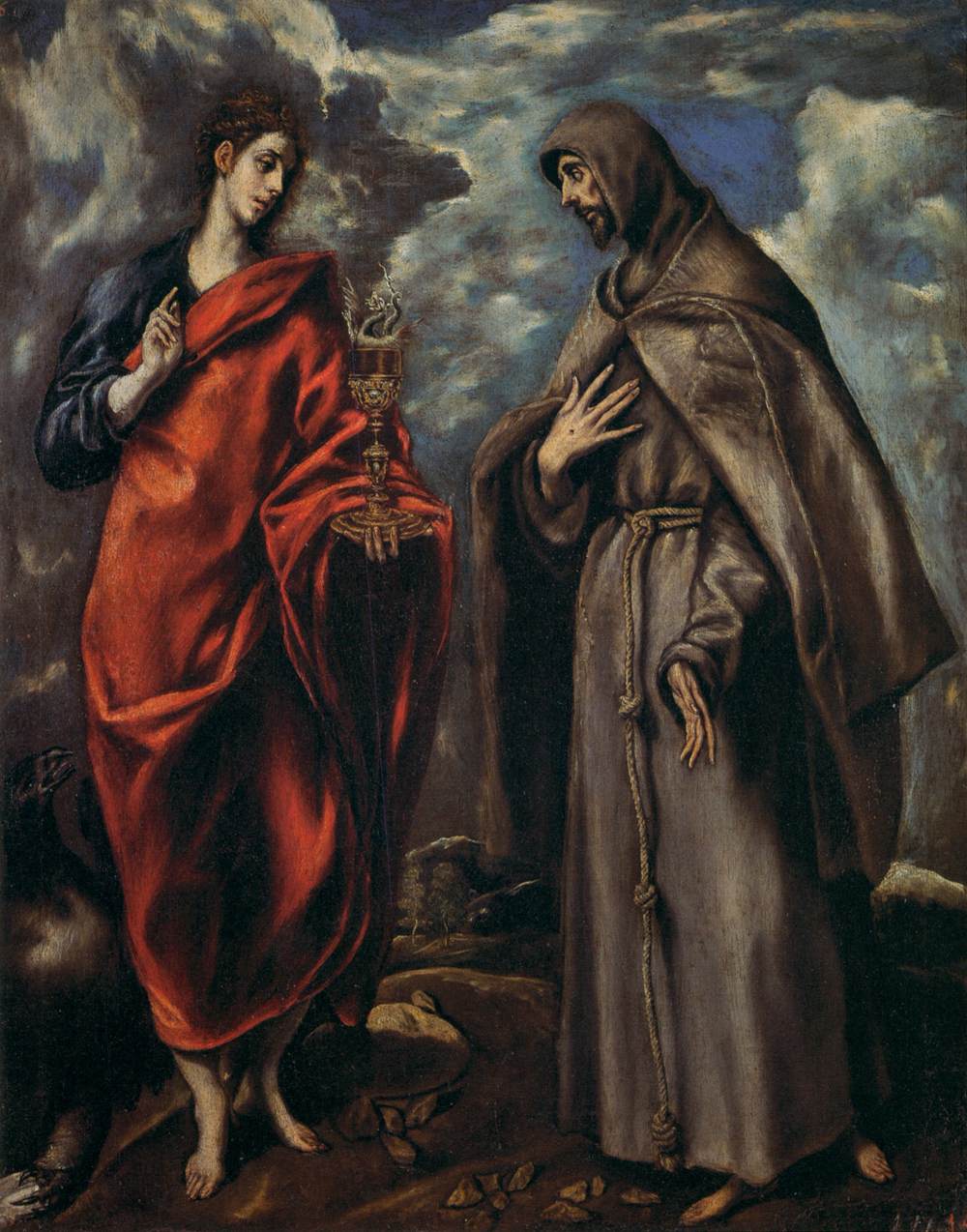 Saint Jean l'Évangéliste et Saint François - El Greco