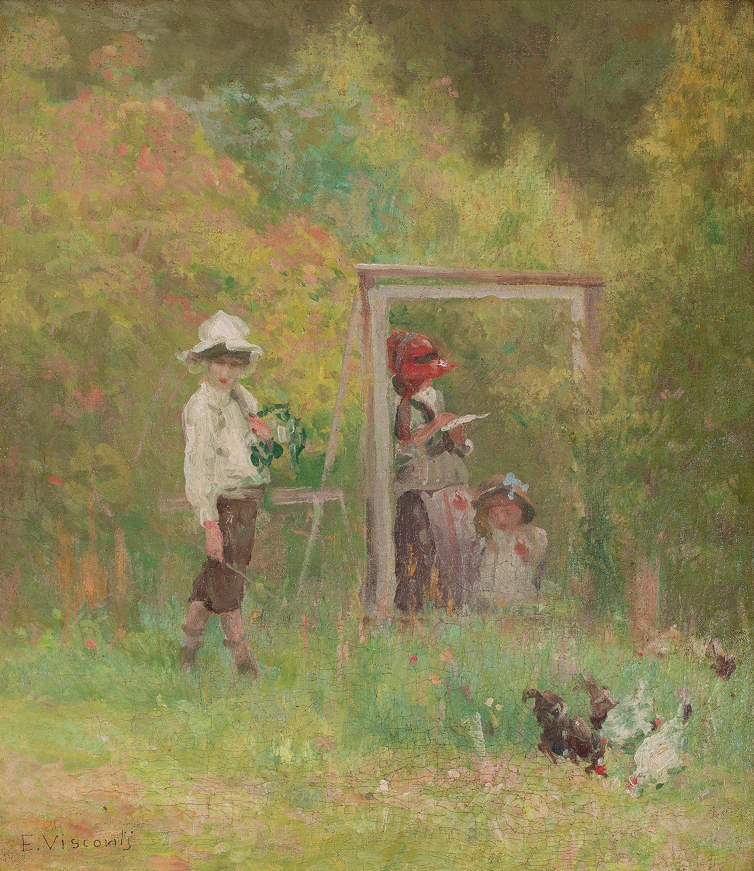 Crianças brincando - Eliseu Visconti