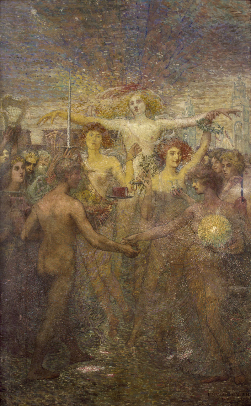 Instrução (Solidariedade Humana) - Painel da Biblioteca Nacional - Eliseu Visconti