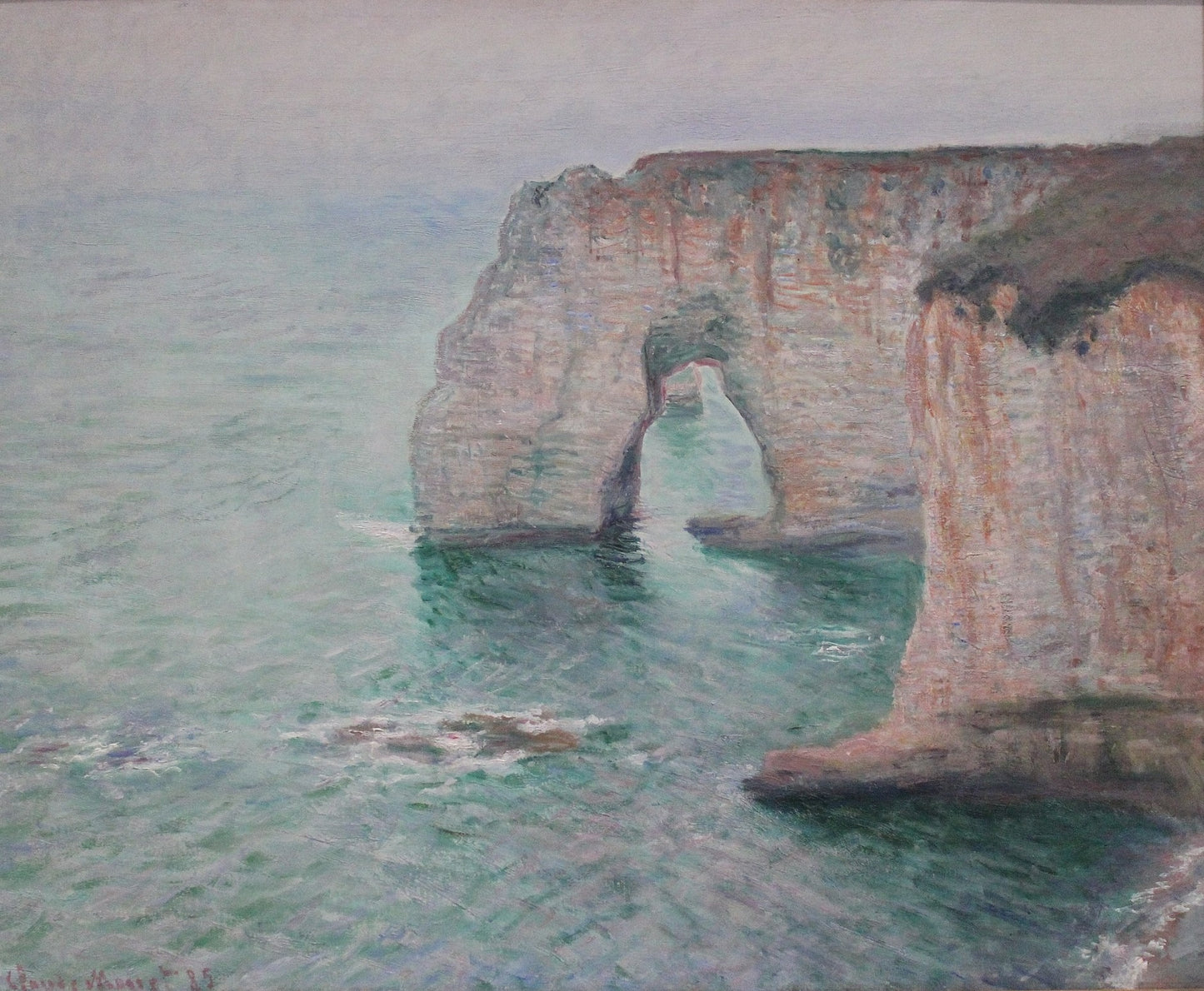 🎨 Скалы Этрета – Клод Моне, 1885