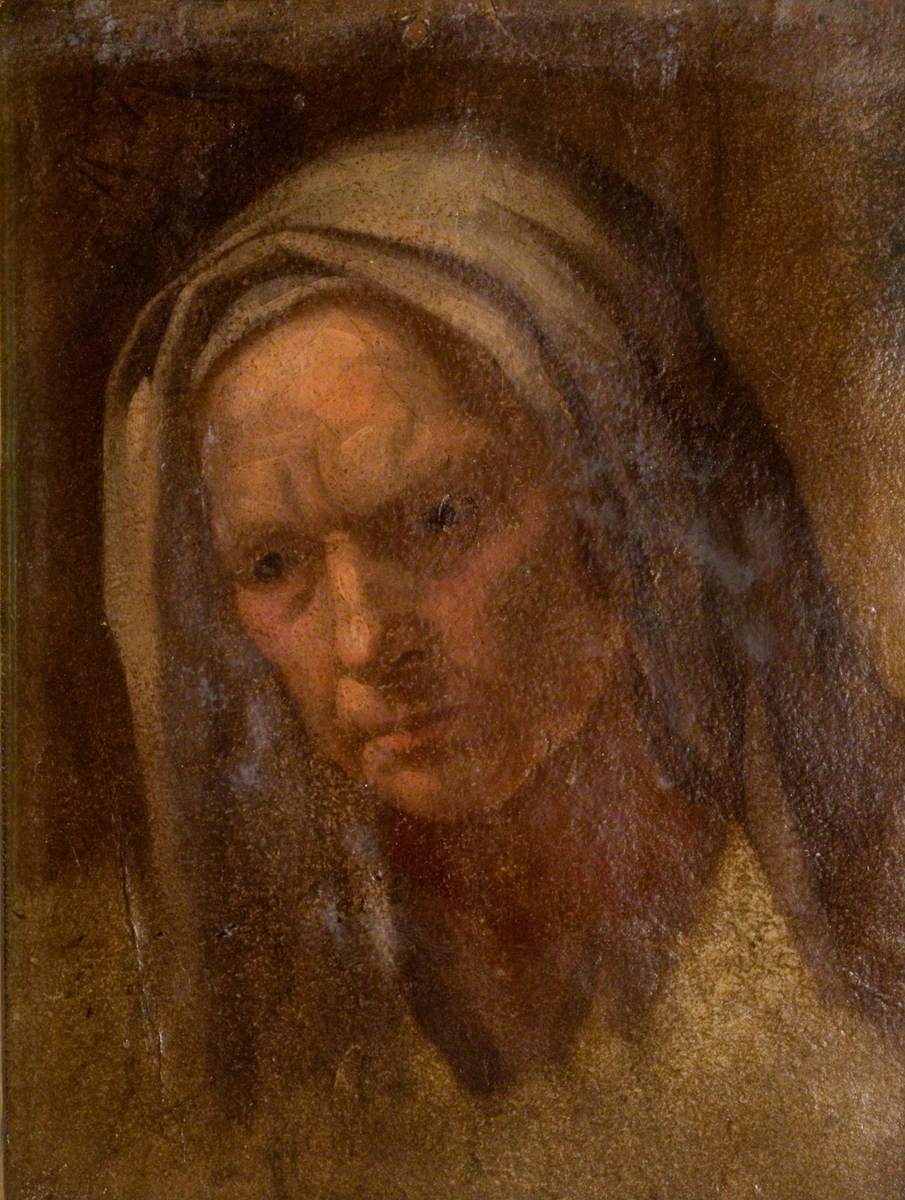 Tête d'une vieille femme - Eugène Fromentin
