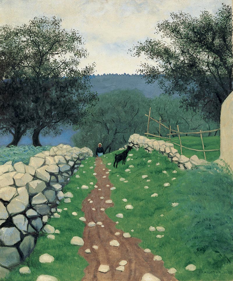 Paysage avec chèvre, Vence - Félix Vallotton