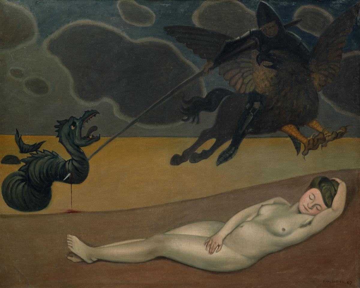 Roger délivrant Angélique - Félix Vallotton