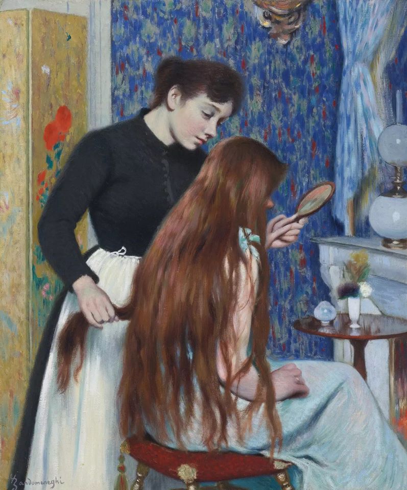 La coiffure - Federico Zandomeneghi - Alpha Reproduction
