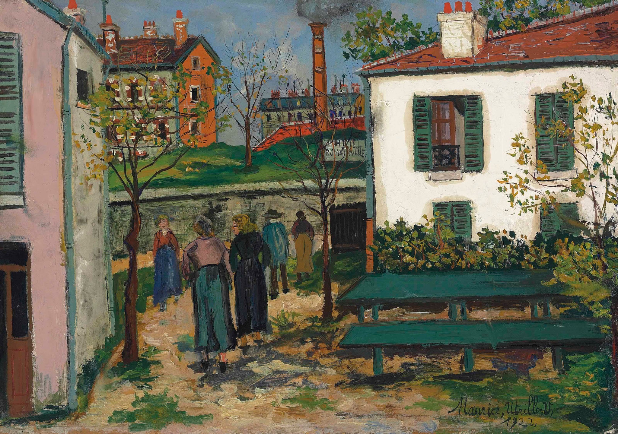 Femmes aux fortifs - Maurice Utrillo