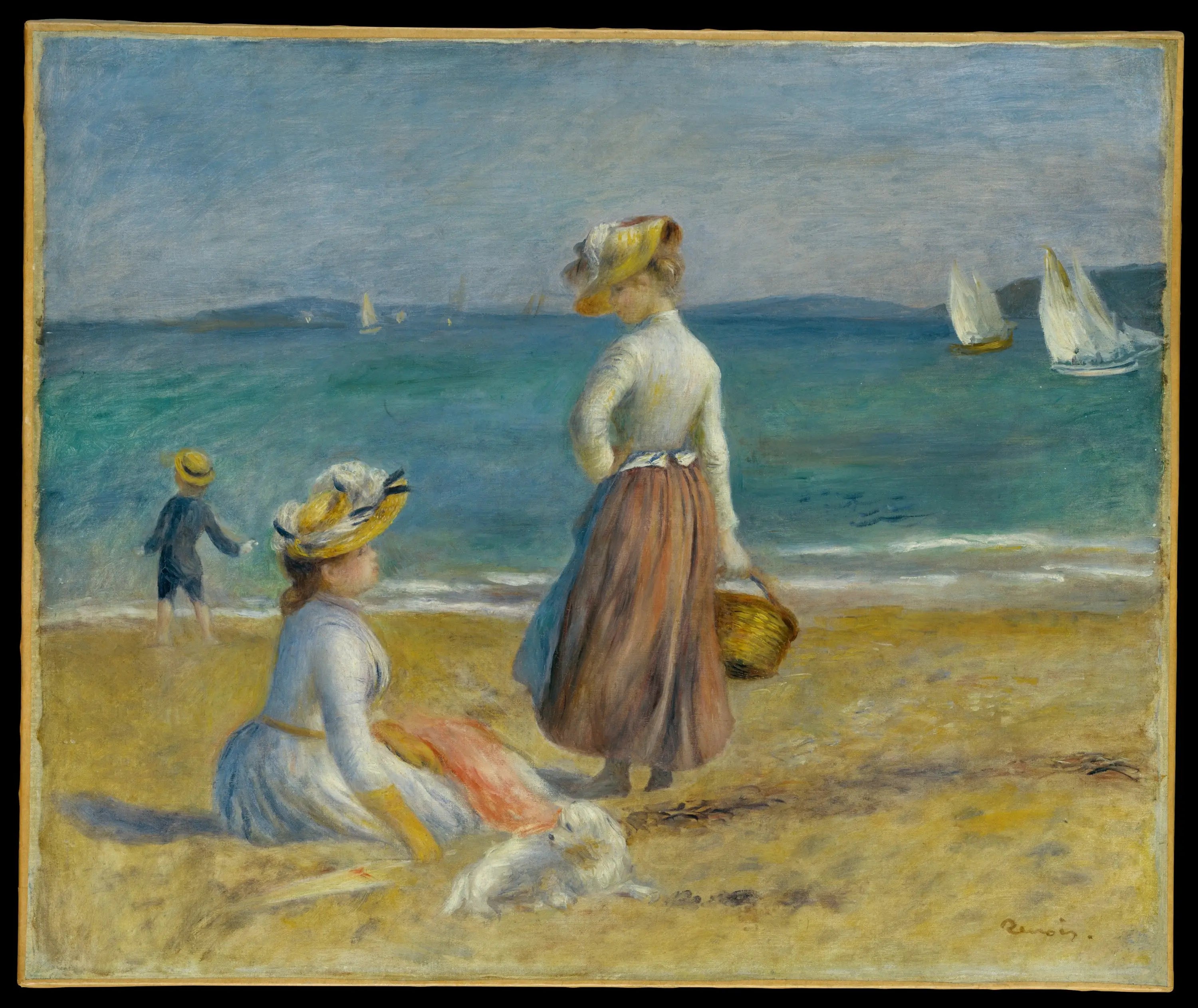 Reproduction du tableau « Femmes sur la Plage - Pierre-Auguste Renoir » par Alpha Reproduction en peinture à l’huile