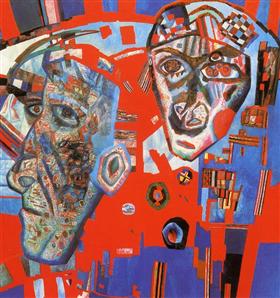 Deux têtes - Pavel Filonov