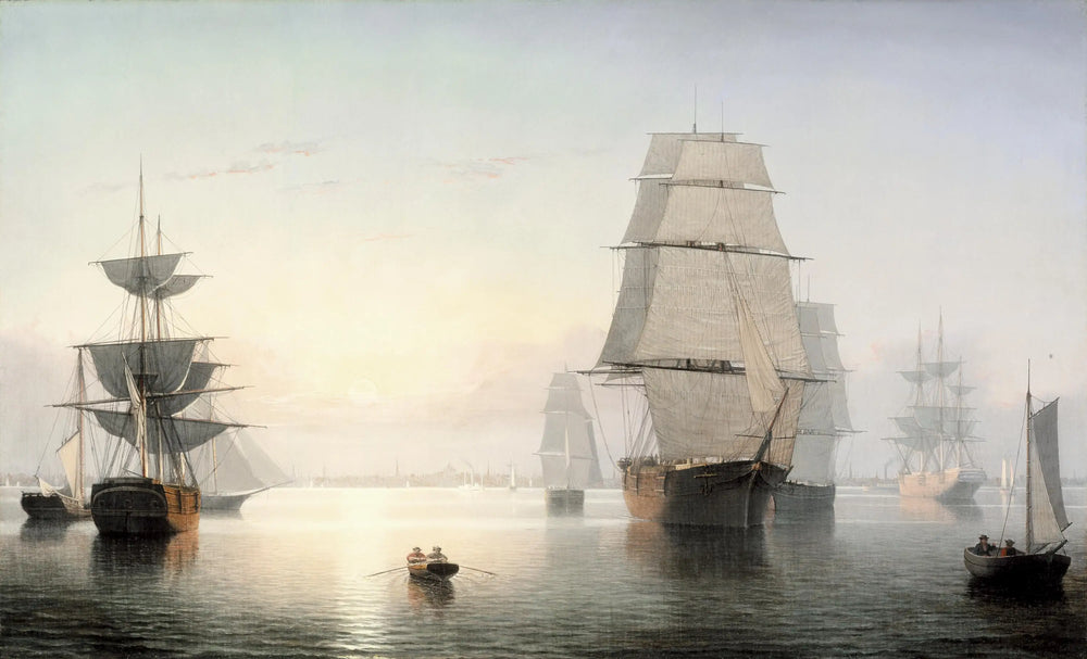 Port de Boston coucher de soleil - Fitz Henry Lane - Alpha Reproduction
