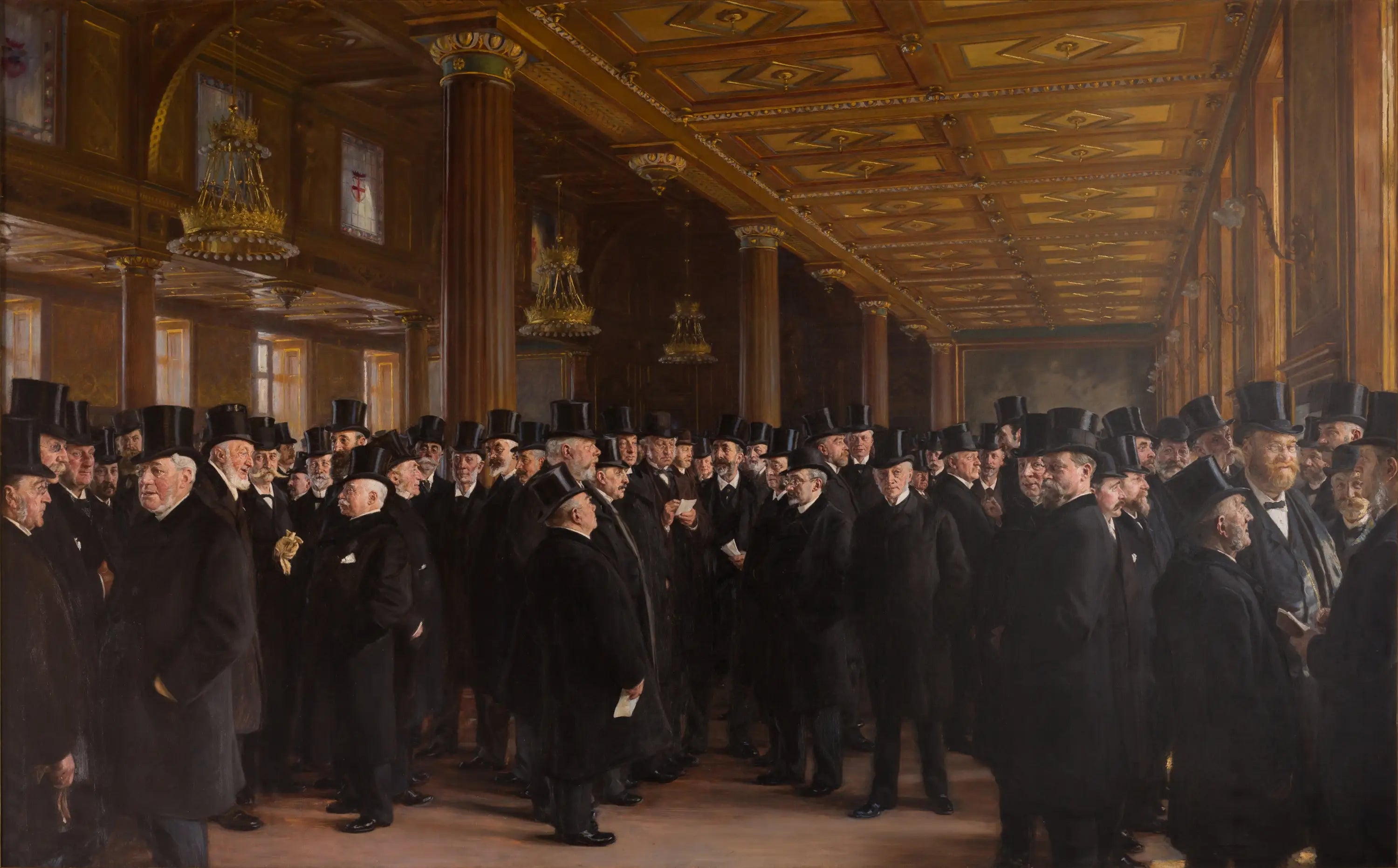 De la Bourse de Copenhague - Peder Severin Krøyer - Alpha Reproduction