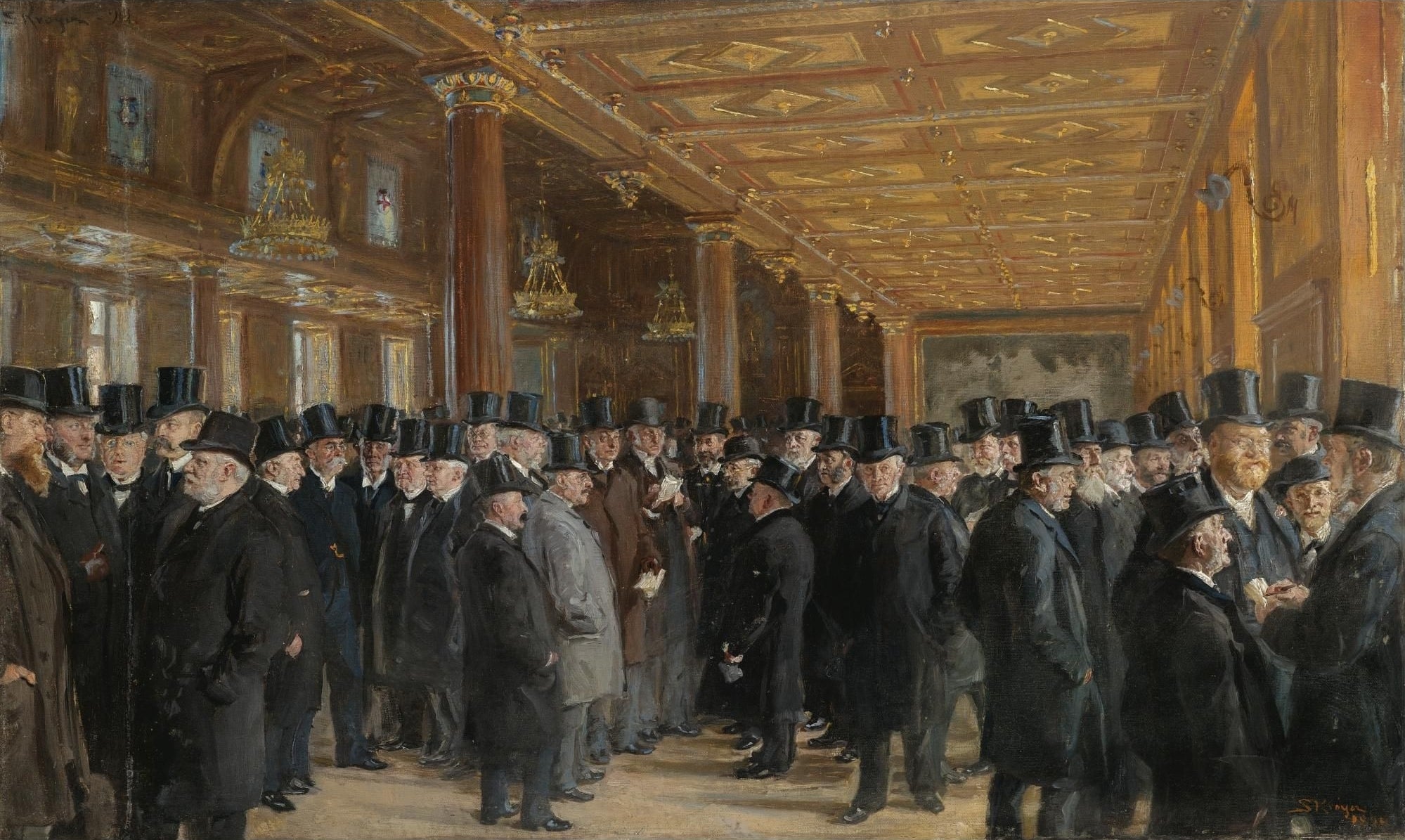 Из биржи Копенгагена (Этюд) - Педер Северин Крюер