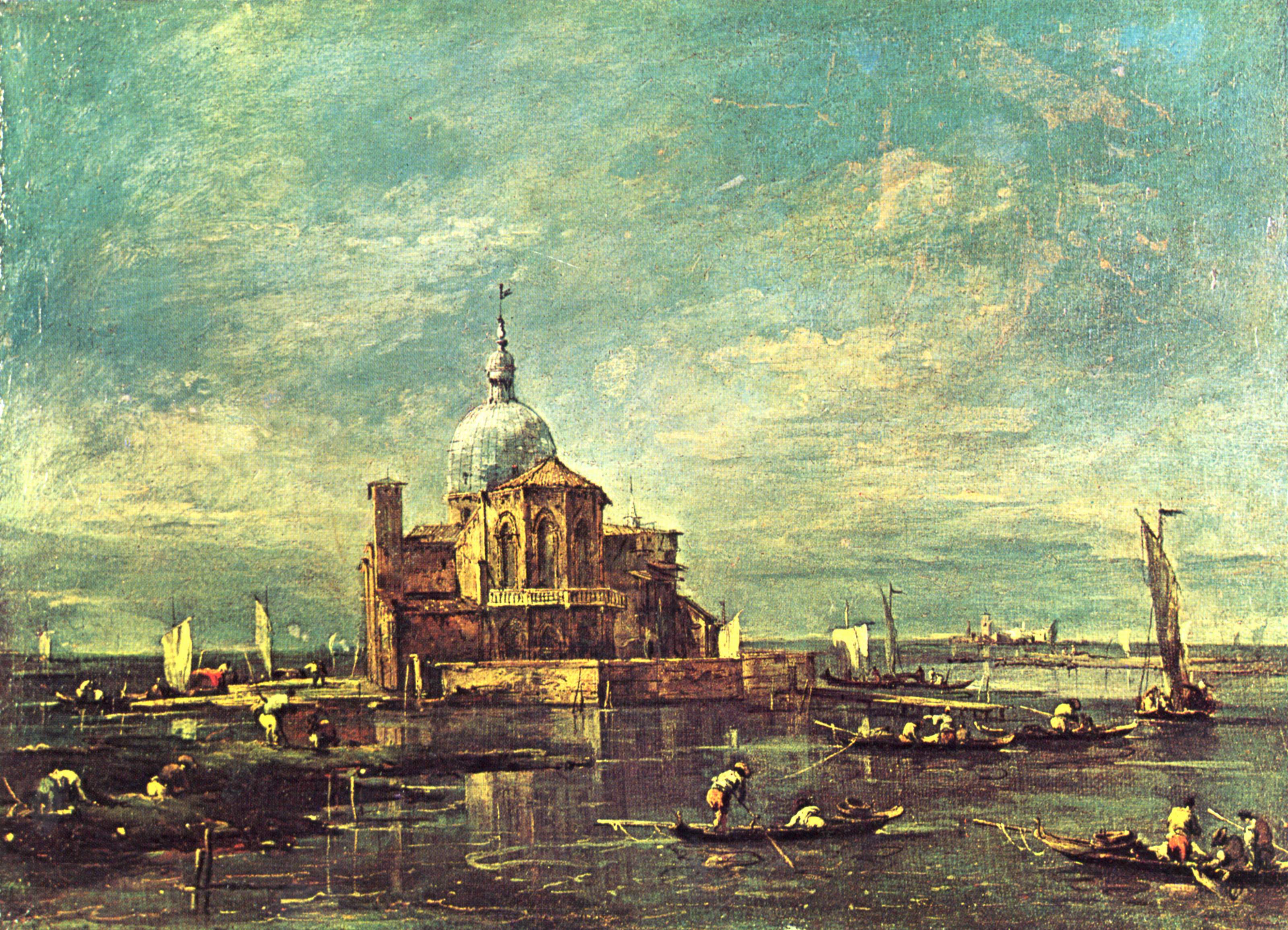 Église sur une petite île lagonaire - Francesco Guardi