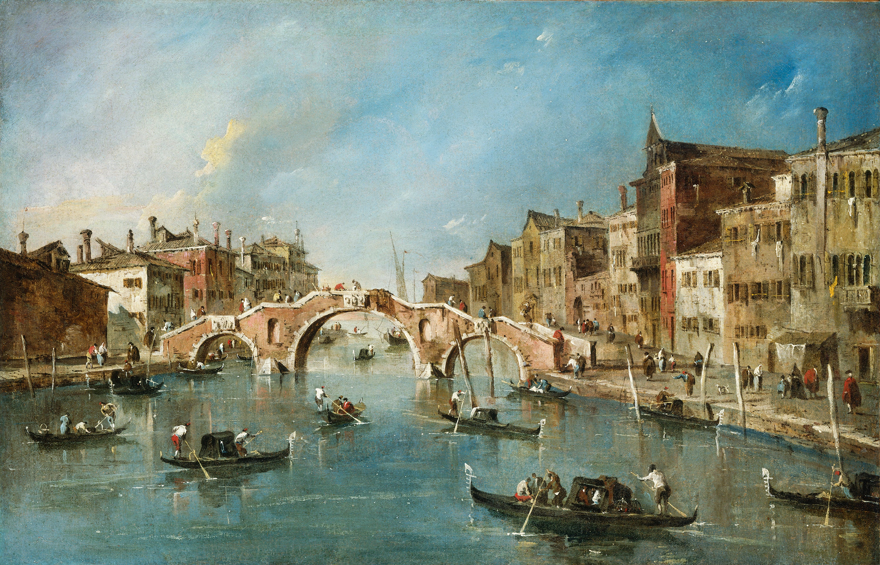 Vue sur le canal de Cannaregio, Venise - Francesco Guardi