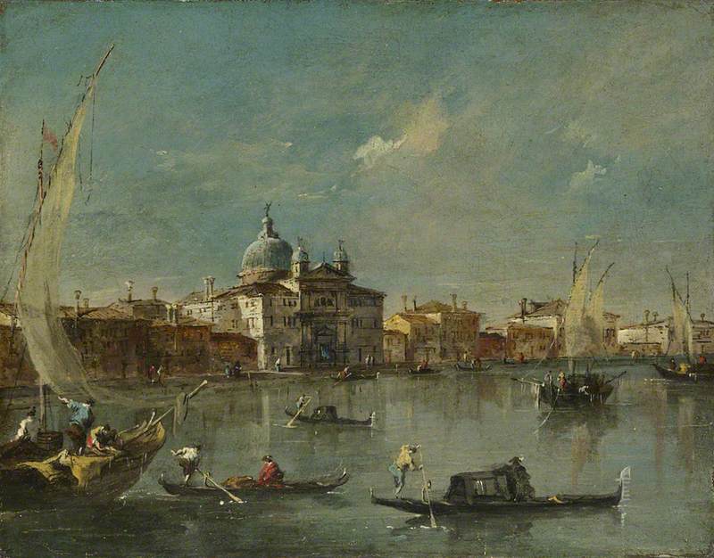 Venise : La Giudecca avec la Zitelle - Francesco Guardi