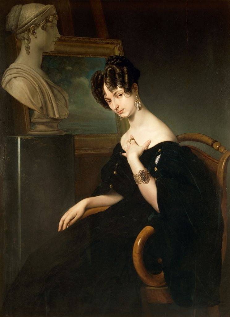 Portrait de Christine Trivulce de Belgiojoso - Francesco Hayez