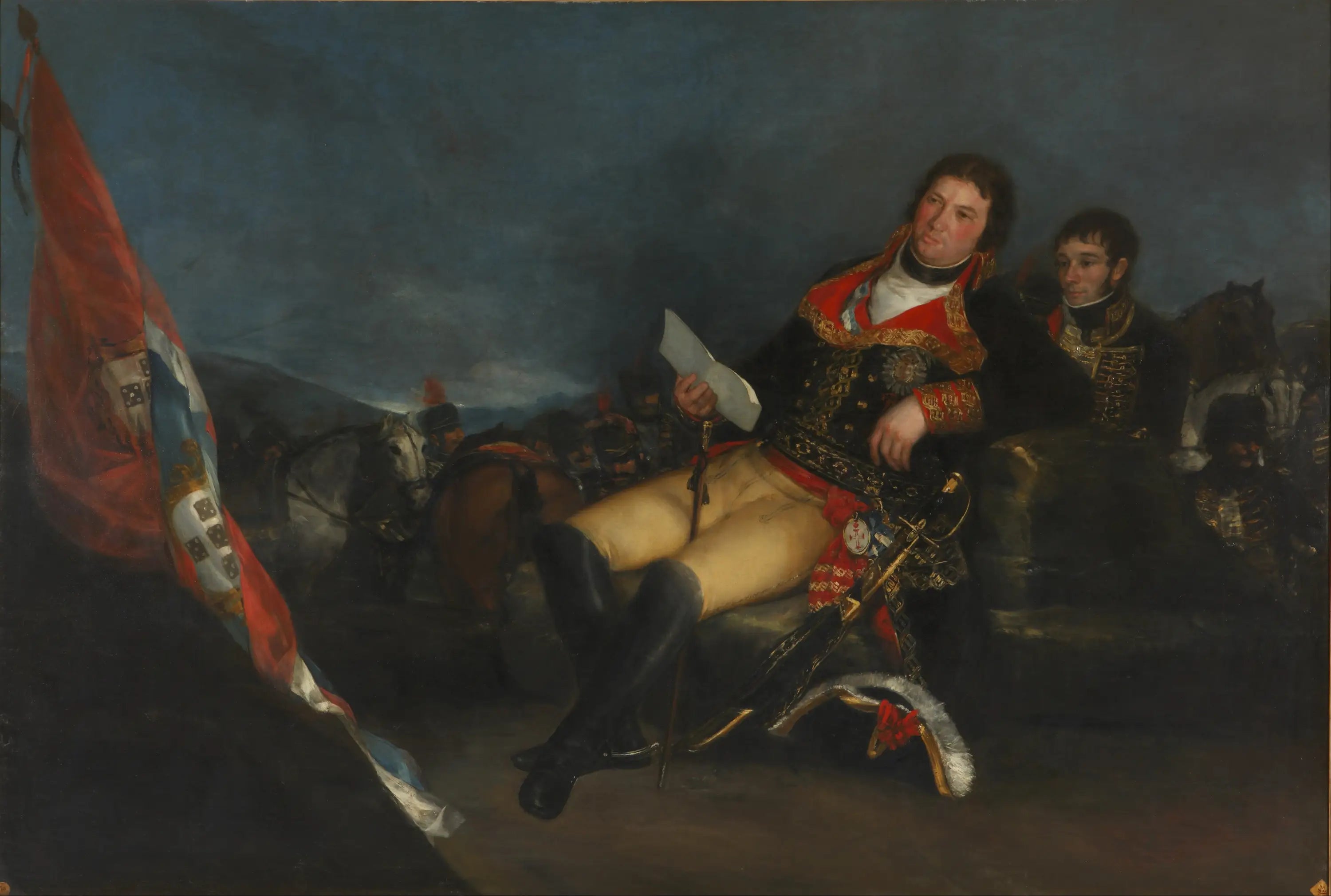 Reproduction du tableau « Portrait de Manuel Godoy - Francisco de Goya » par Alpha Reproduction en peinture à l’huile