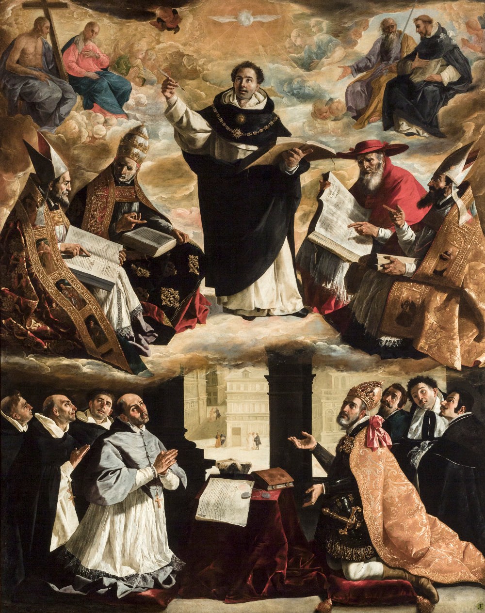 L'Apothéose de saint Thomas d'Aquin - Francisco de Zurbarán