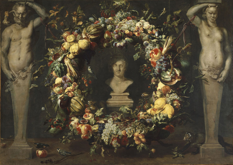 Nature morte avec termes et buste de Cérès - Frans Snyders