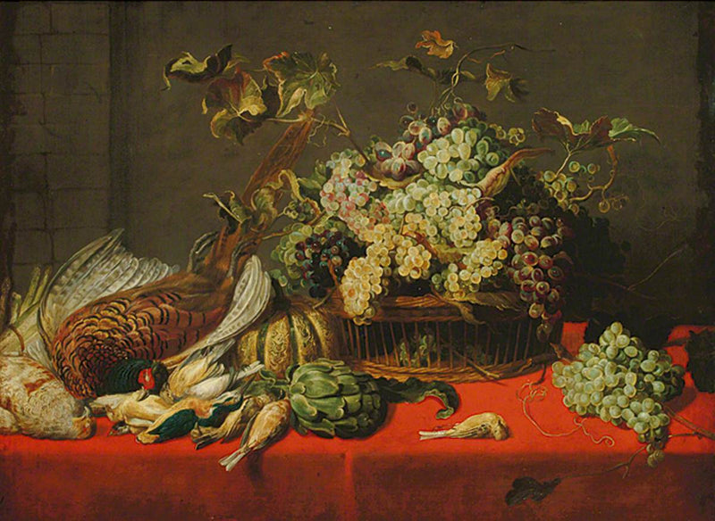Nature morte : fruits, légumes et gibier sur une table - Frans Snyders