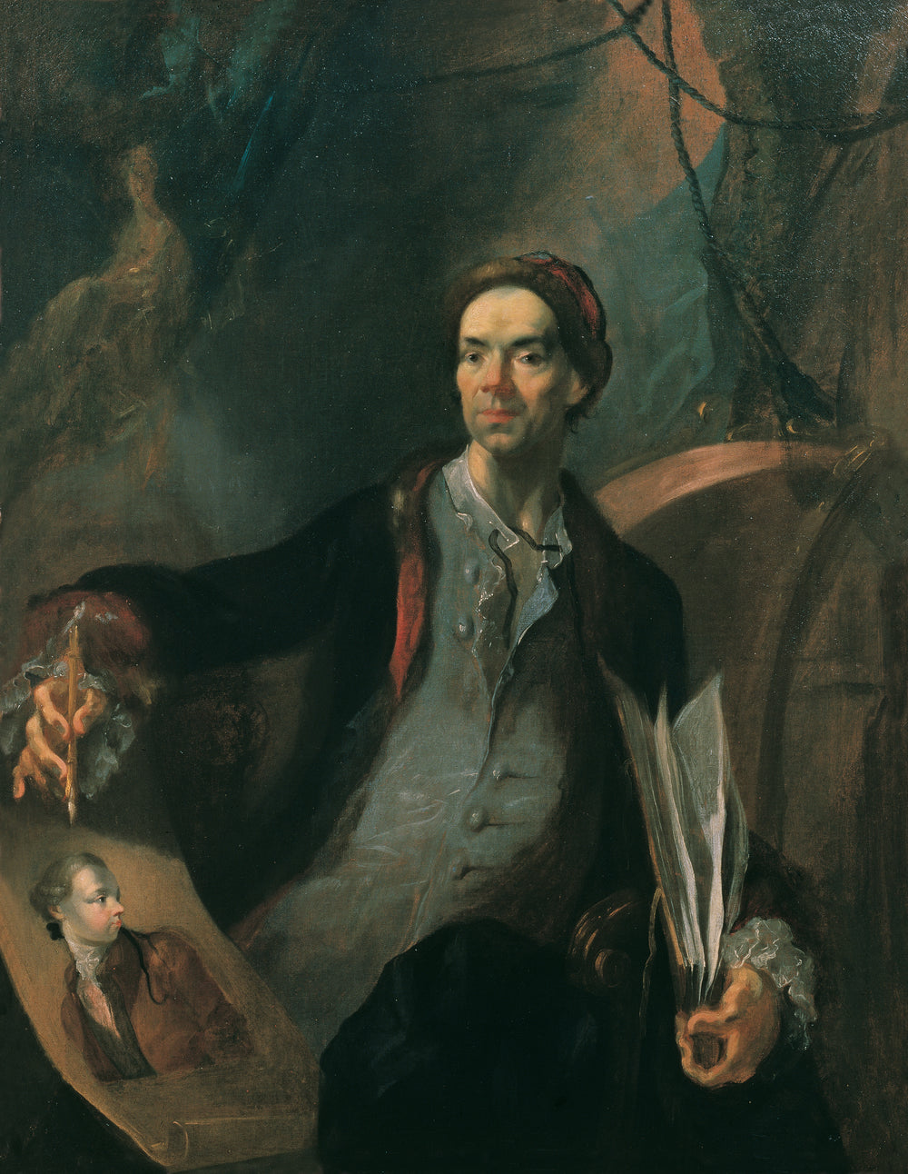 Portrait d'artiste (autoportrait) - Franz Anton Maulbertsch