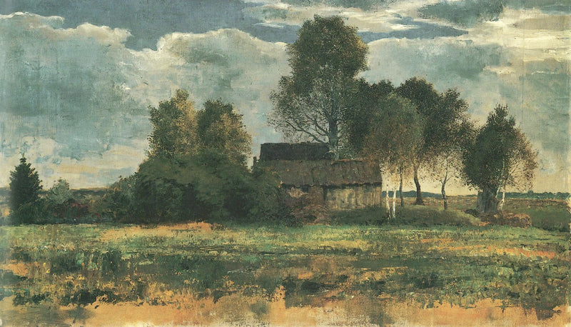 Хижины на болотах в мхе Дахау - Франц Марк