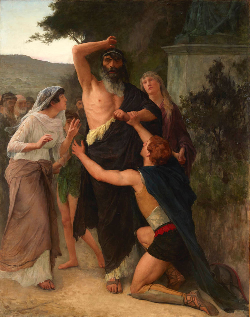 Œdipe maudit fils fils Polynice - Émile Friant