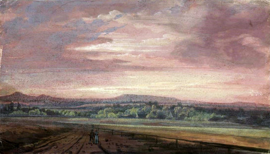 Monts des Géants au coucher du soleil - Caspar David Friedrich