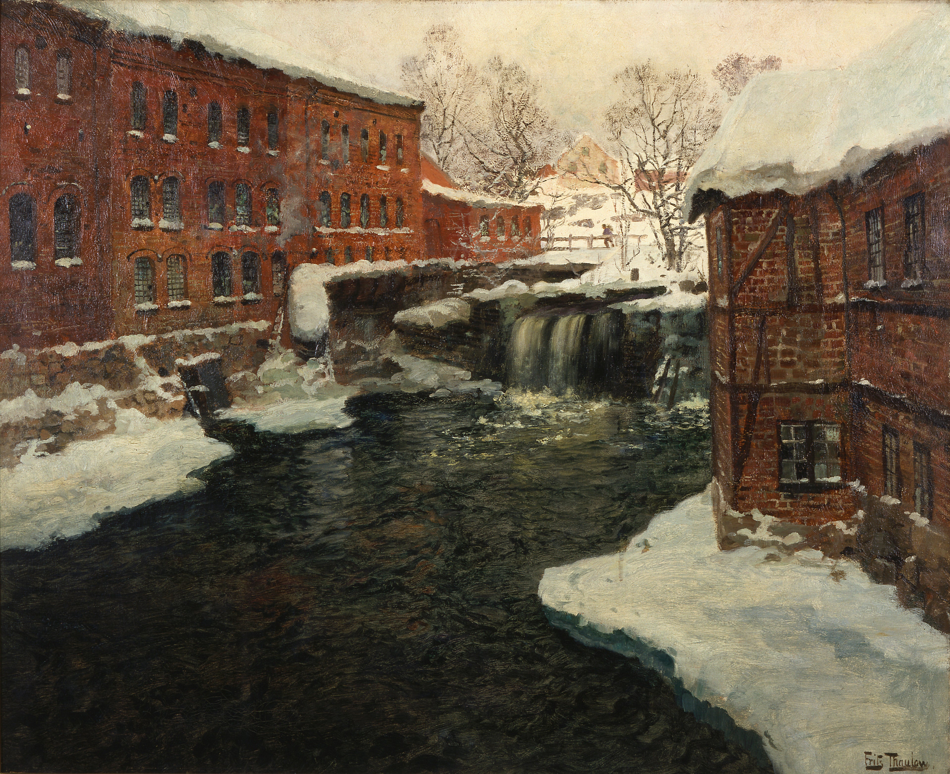 Scène du moulin - Frits Thaulow
