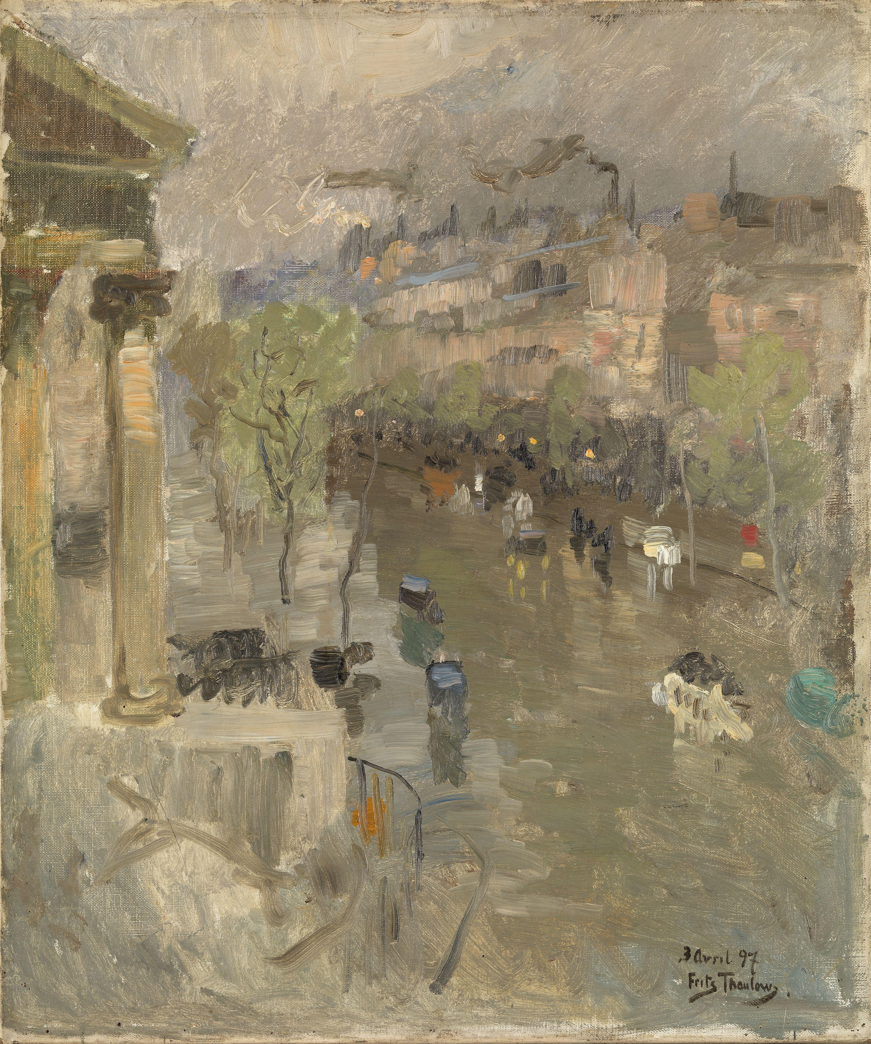 Vue de Paris près de l'église de la Madeleine - Frits Thaulow