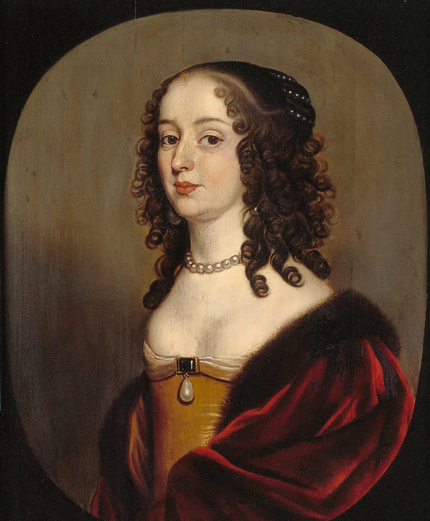 Portrait de Sophie van de Palts (1630-1714), echtgenote van Ernst August I, keurvorst van Hannover - Gerrit van Honthorst