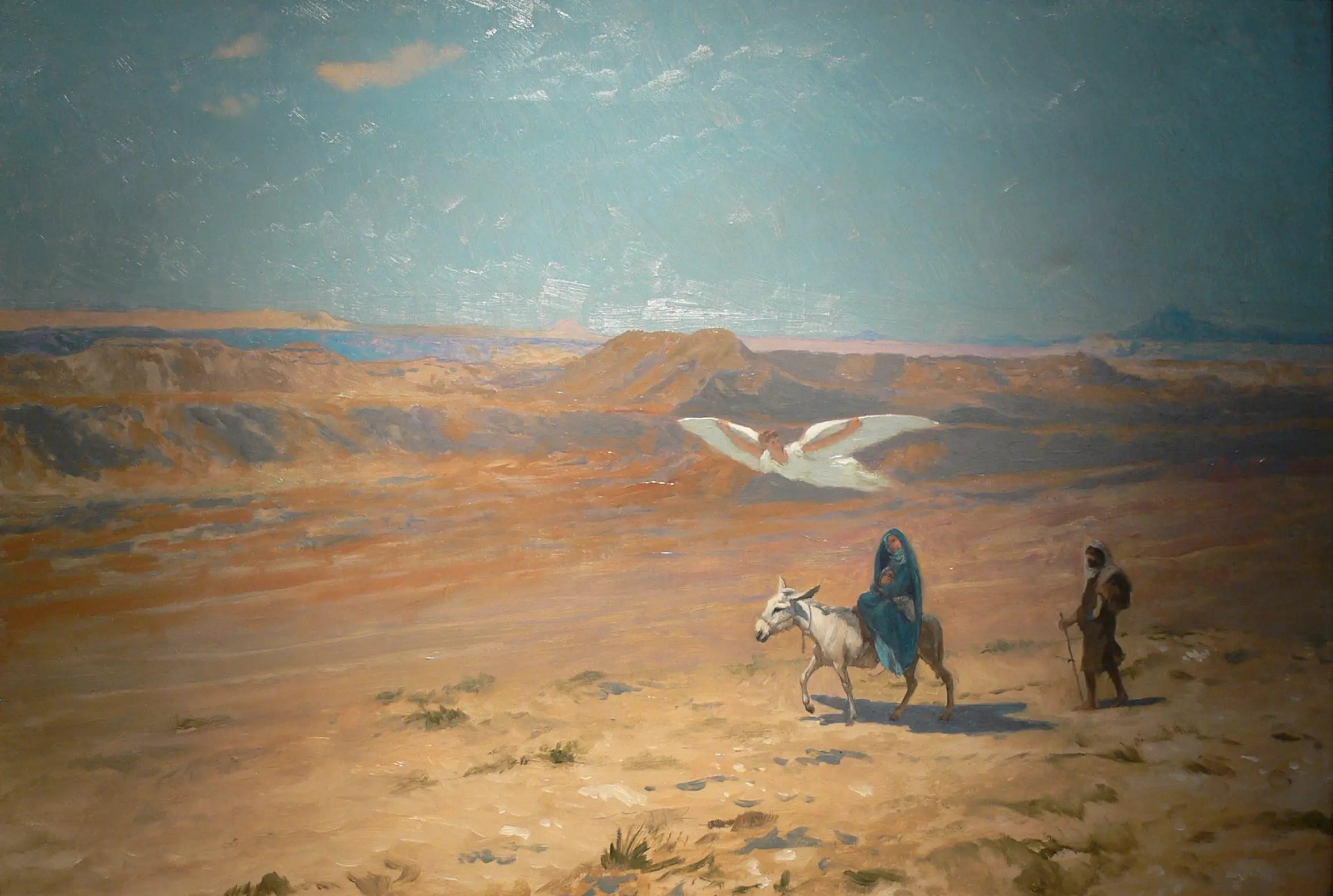 Reproduction du tableau « La Fuite en Égypte - Jean-Léon Gérôme » par Alpha Reproduction en peinture à l’huile