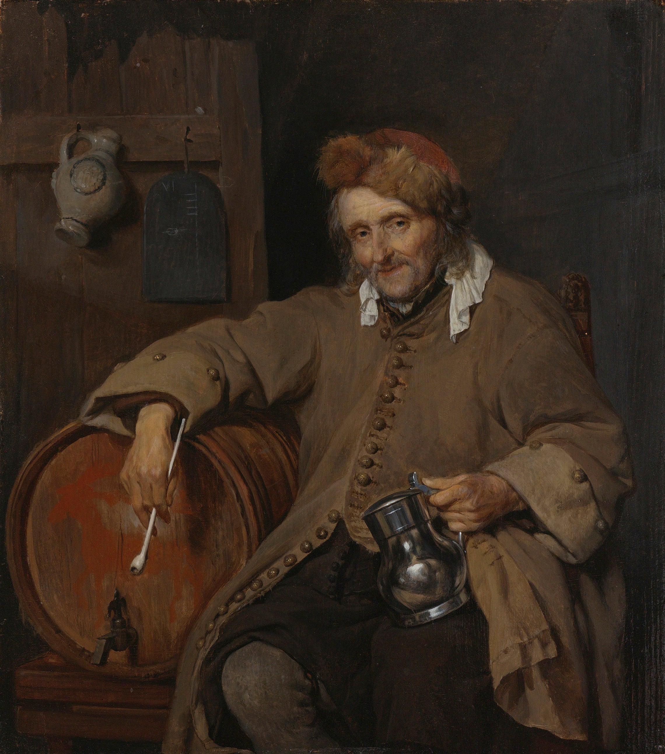 Le vieux buveur - Gabriel Metsu