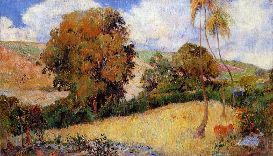 Reproduction du tableau « Prairie martiniquaise - Paul Gauguin » par Alpha Reproduction en peinture à l’huile