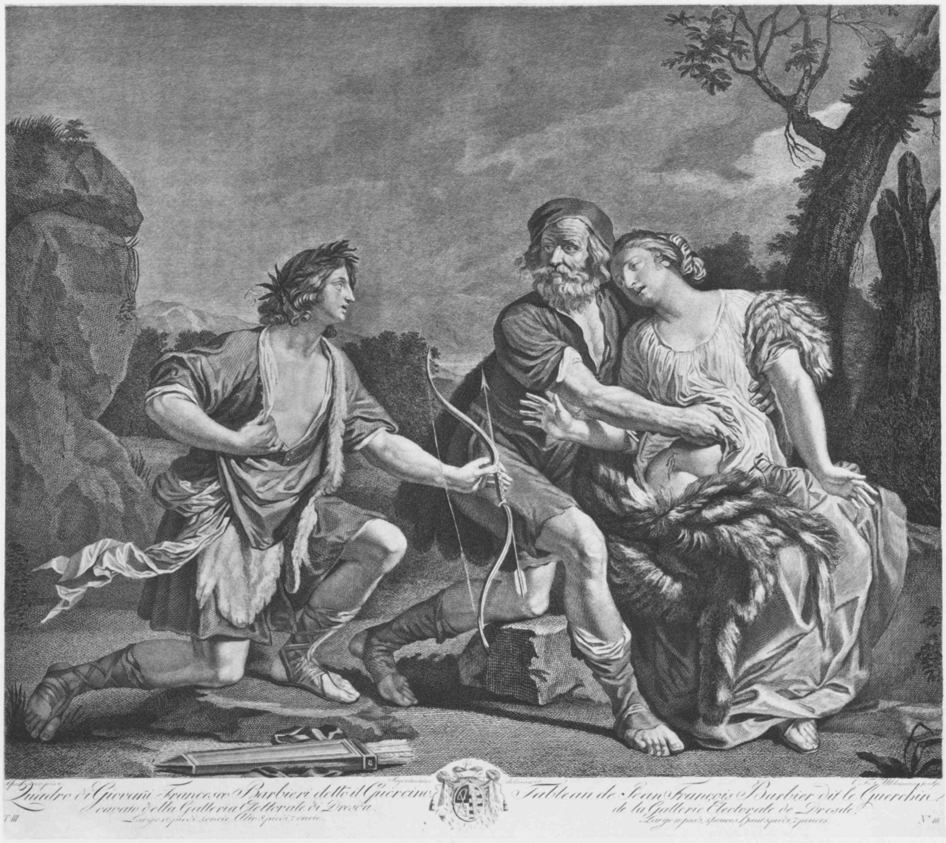 Dorinda, Silvio et Linco - Guercino