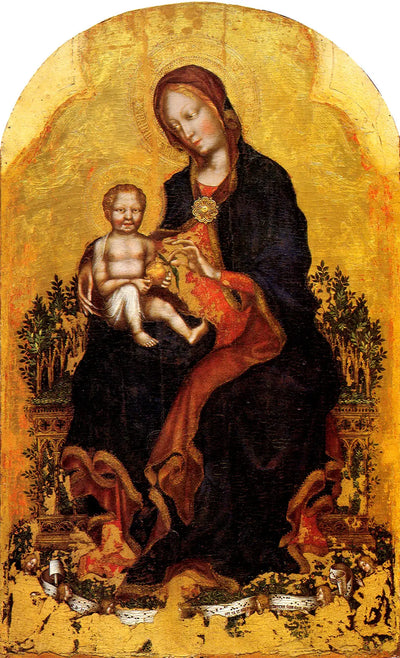 Madonna in trono col Bambino et anges musiciens - Gentile da Fabriano - Alpha Reproduction