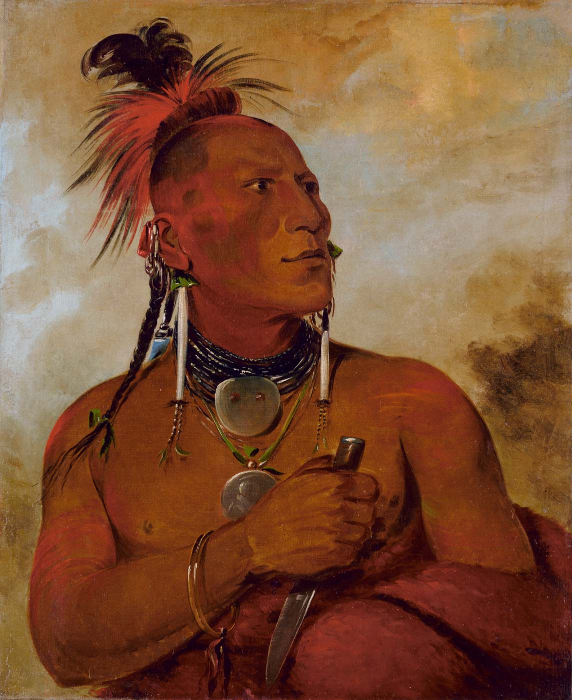 Meach-o-shín-gaw, petit ours blanc, un brave distingué - George Catlin