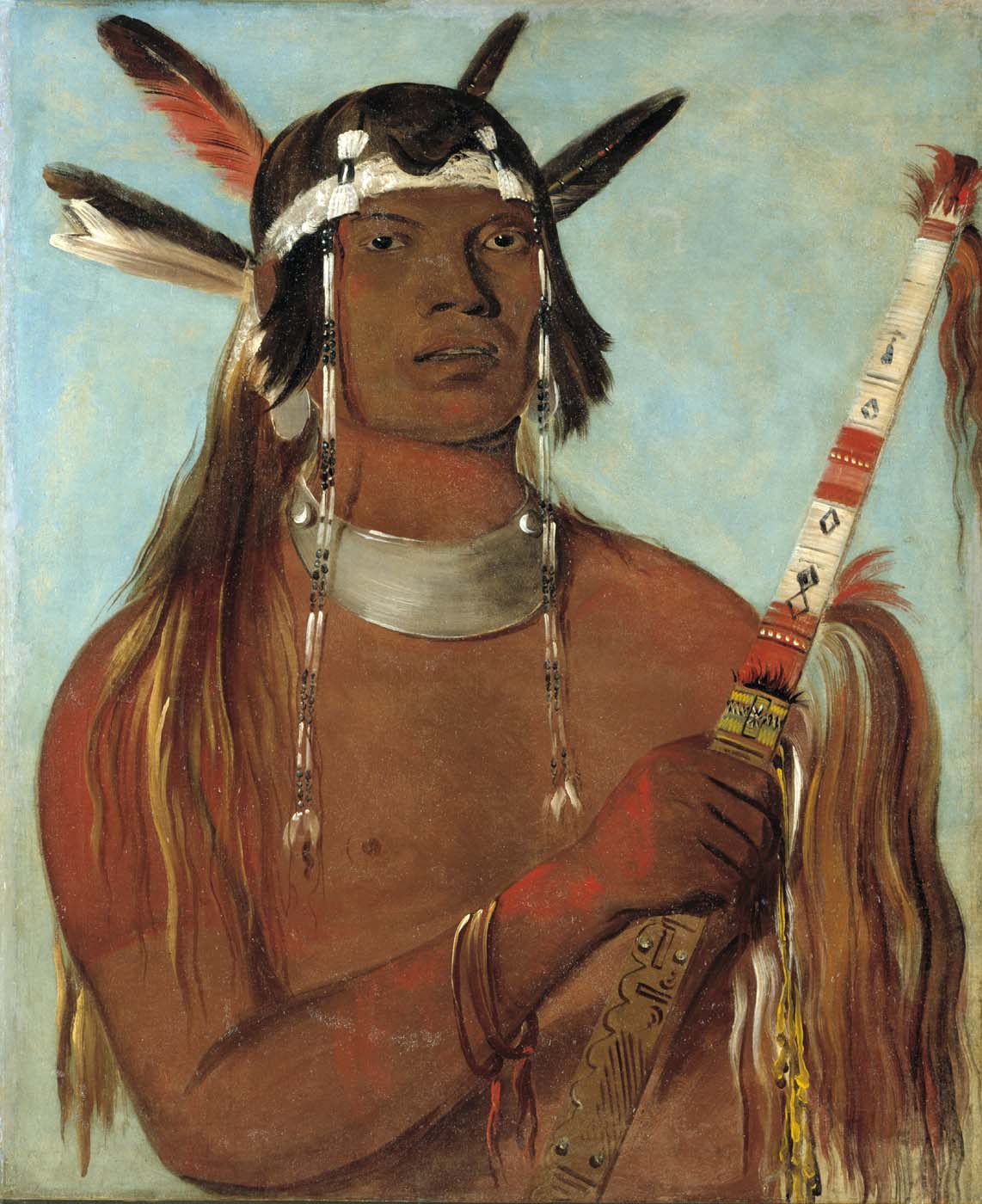 Seehk-hée-da, Plume couleur souris, un brave reconnu - George Catlin
