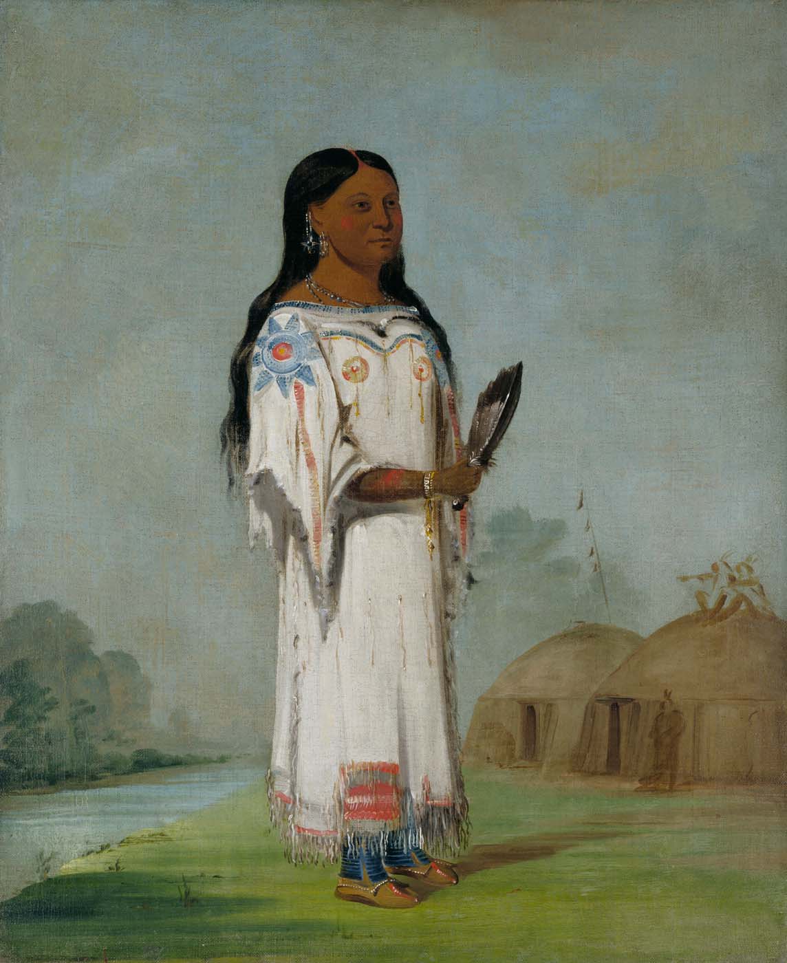 Seet-sé-be-a, Soleil de midi, une jolie fille - George Catlin